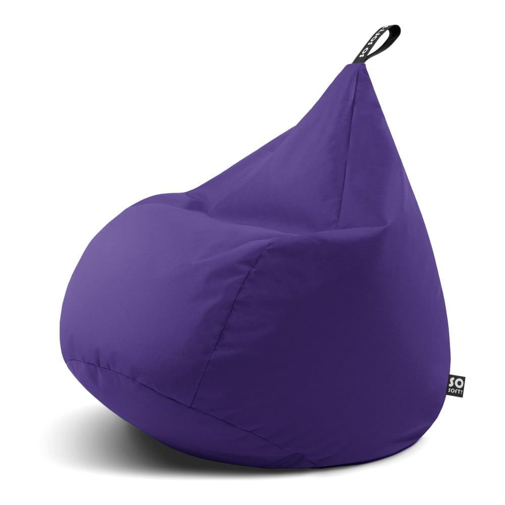 Lila babzsákfotel Drop XL – So Soft?