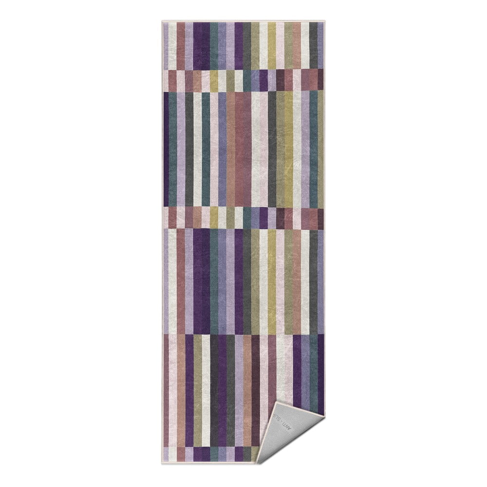 Lila mosható futószőnyeg 60x230 cm Purple Rain – Mila Home