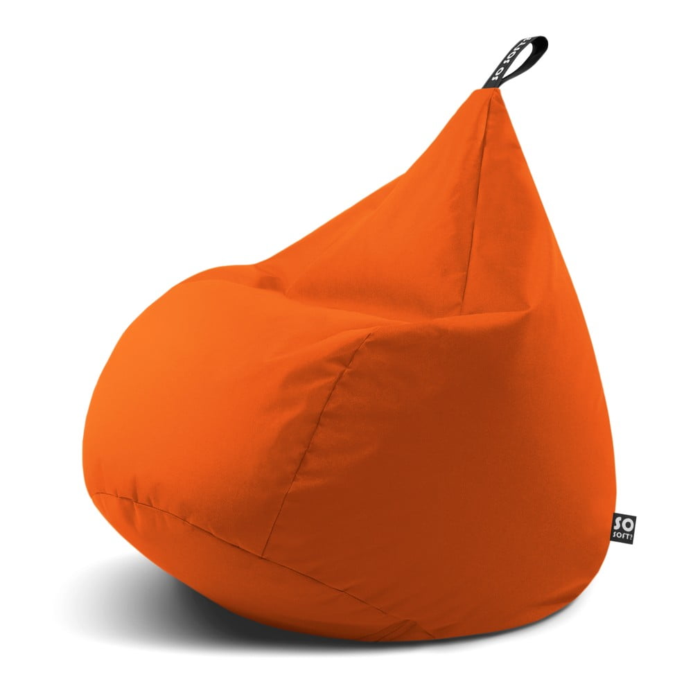 Narancssárga babzsákfotel Drop L – So Soft?