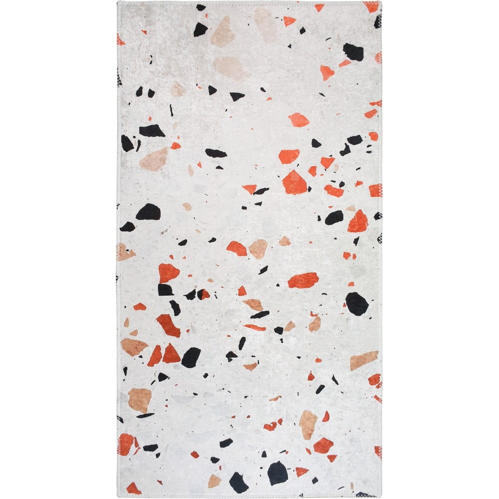 Narancssárga-elefántcsont színű mosható szőnyeg 60x100 cm Italian Stone – Vitaus