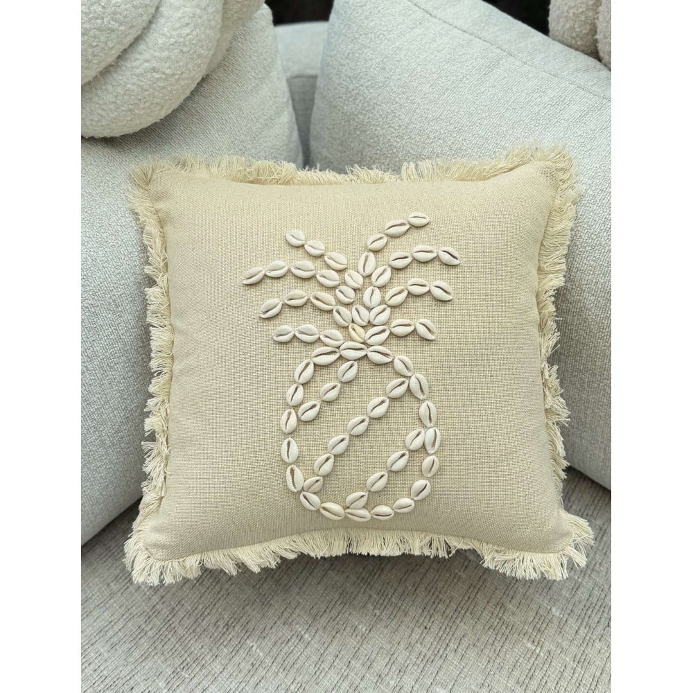 Pamut párnahuzat 43x43 cm Seashells – Mioli Decor