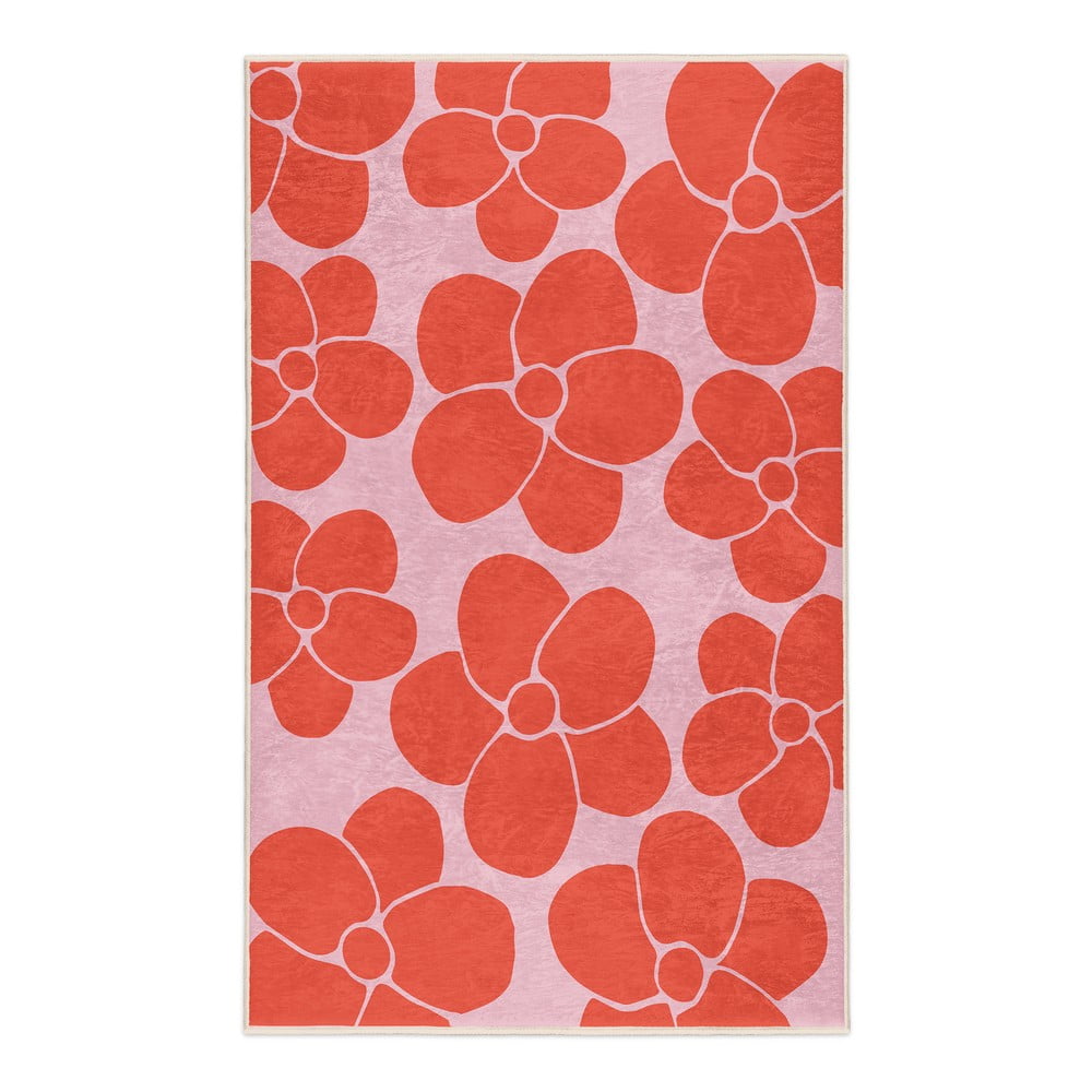 Piros-rózsaszín mosható szőnyeg 160x230 cm Poppy Fields – Mila Home
