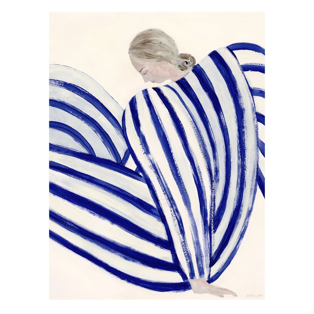 Poszter 30x40 cm Blue Stripe at Concorde – The Poster Club