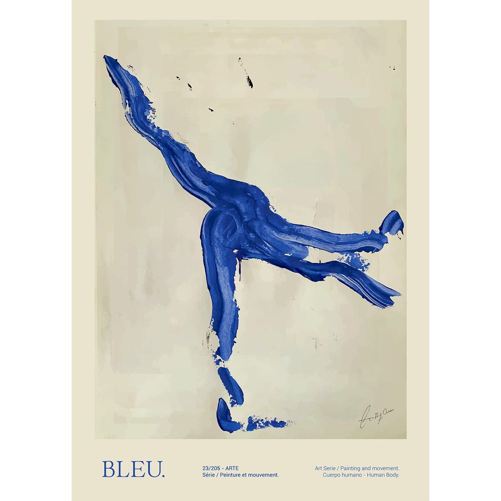 Poszter 50x70 cm Bleu – The Poster Club