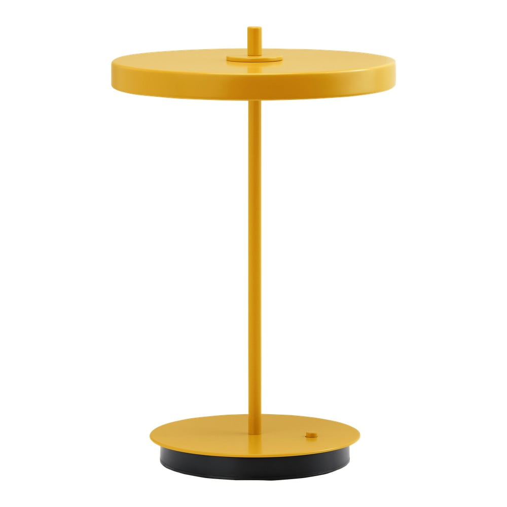 Sárga fém LED asztali lámpa fém búrával (magasság 31 cm) Asteria Move – UMAGE