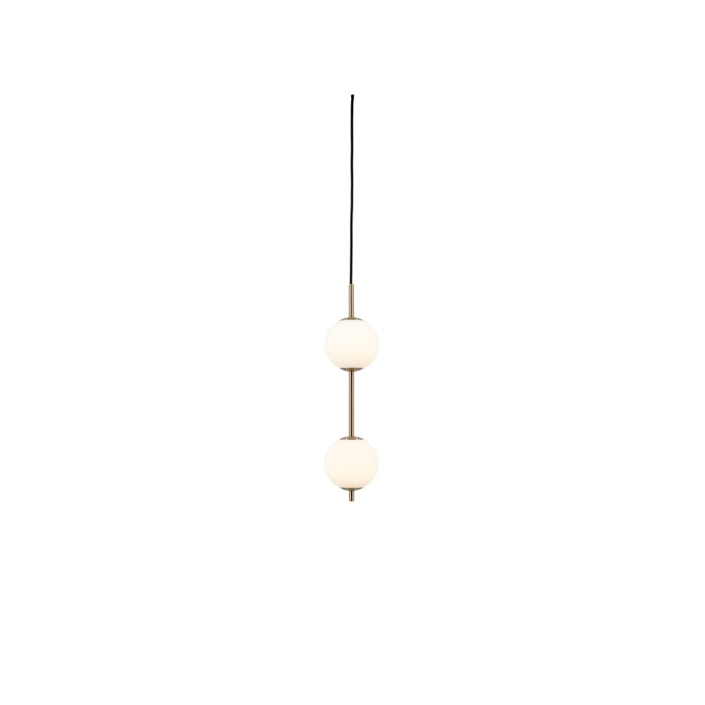 Sárgaréz színű fém LED függőlámpa üveg búrával ø 12 cm Audrey – UMAGE