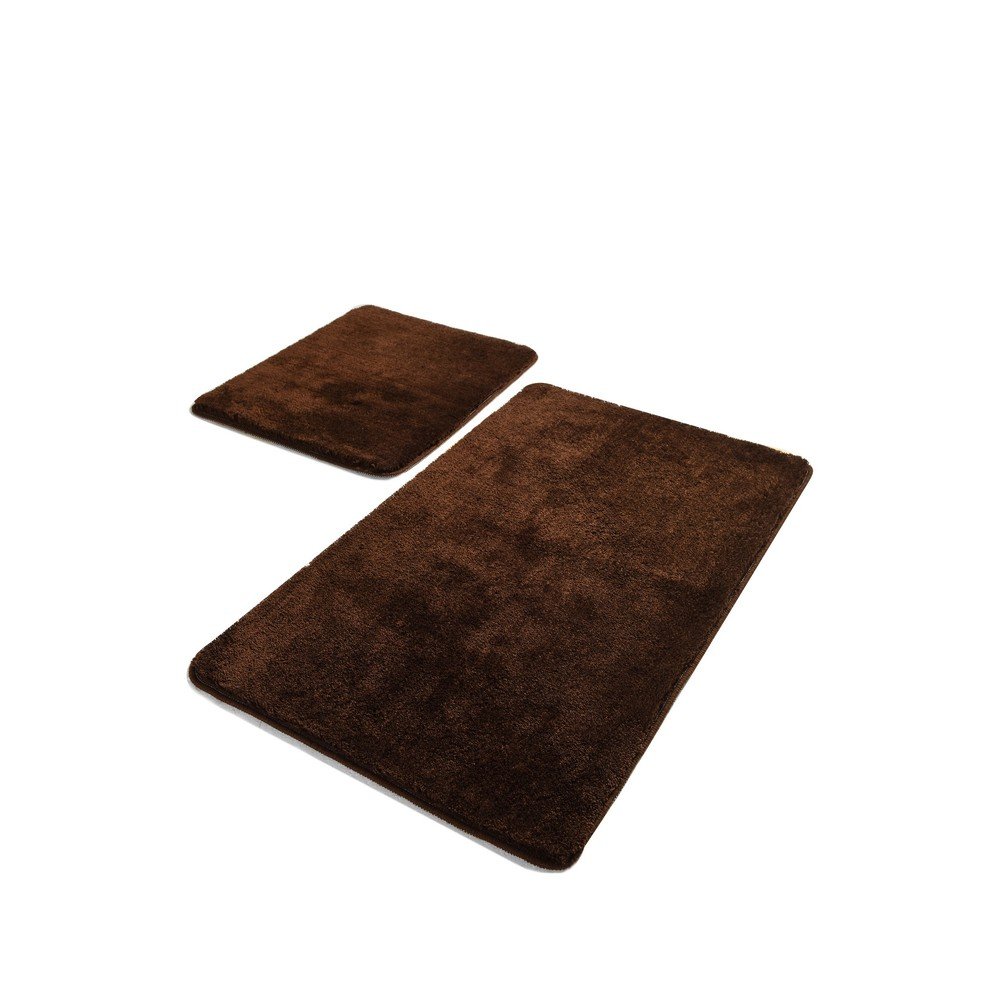 Sötétbarna fürdőszobai kilépő szett 2 db-os 60x100 cm Havai – Foutastic