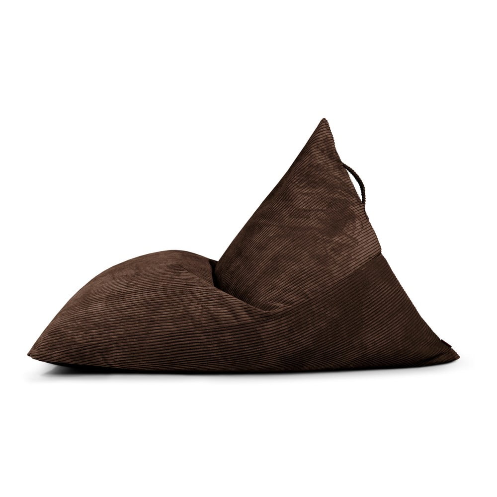 Sötétbarna kordbársony babzsákfotel Razzmatazz – SLOWDOWN