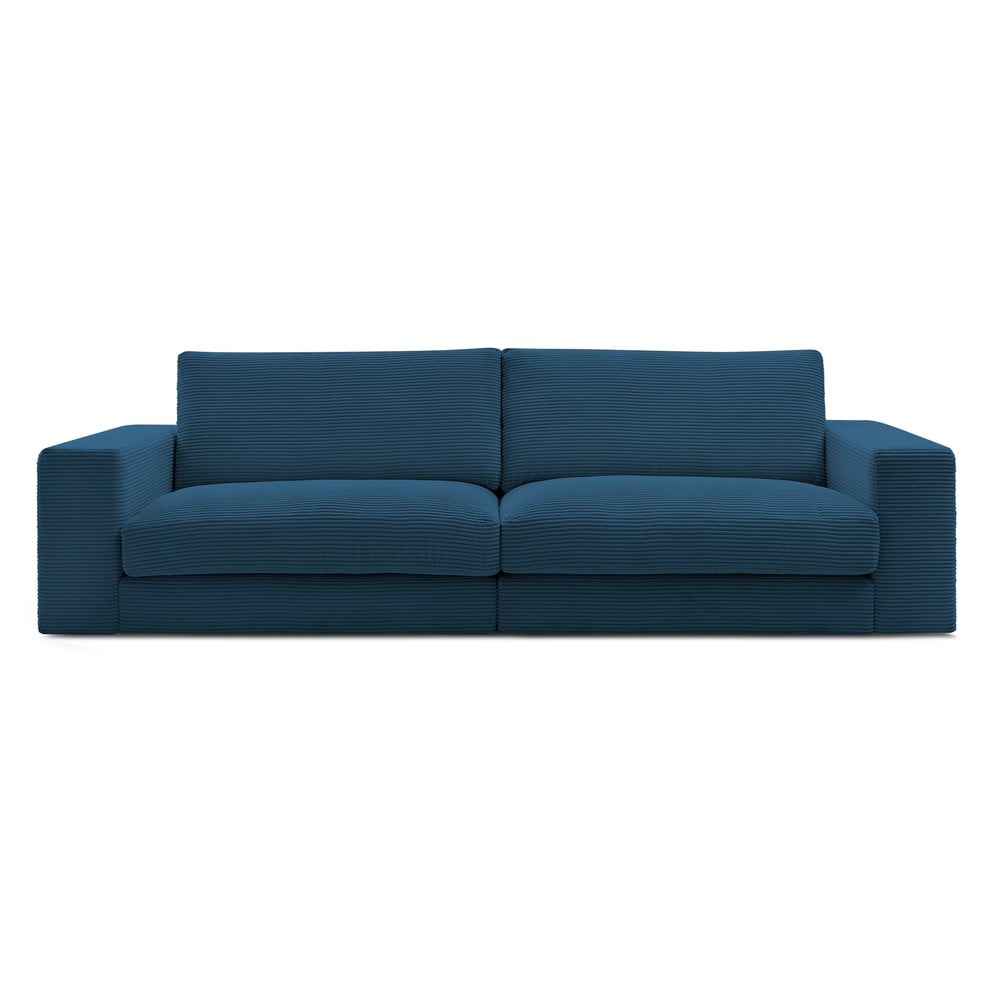 Sötétkék kordbársony kanapé 274 cm Leonard – Bobochic Paris