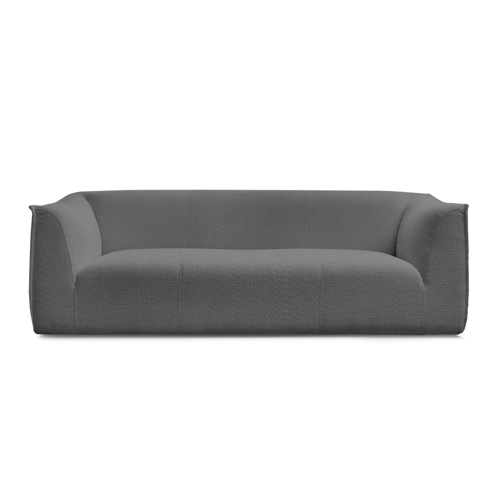 Sötétszürke buklé kanapé 242 cm Giorgia – Bobochic Paris
