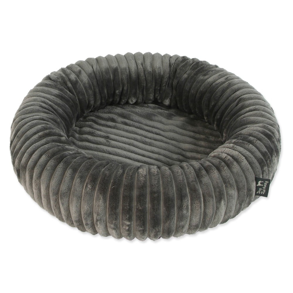 Sötétszürke fekhely kutyáknak ø 50 cm Dog Fantasy Stripe – Plaček Pet Products