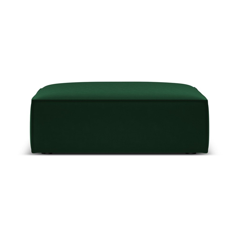 Sötétzöld bársony lábtartó Vanda – Mazzini Sofas