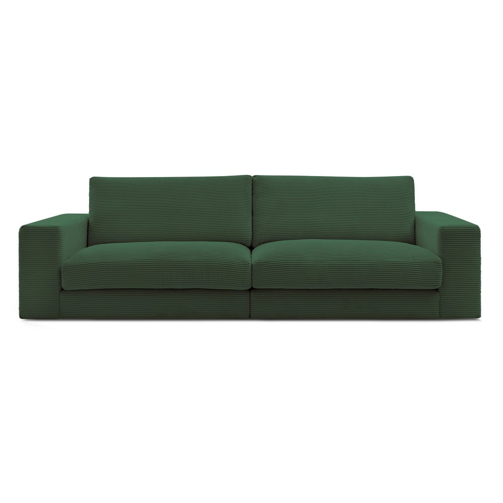 Sötétzöld kordbársony kanapé 274 cm Leonard – Bobochic Paris
