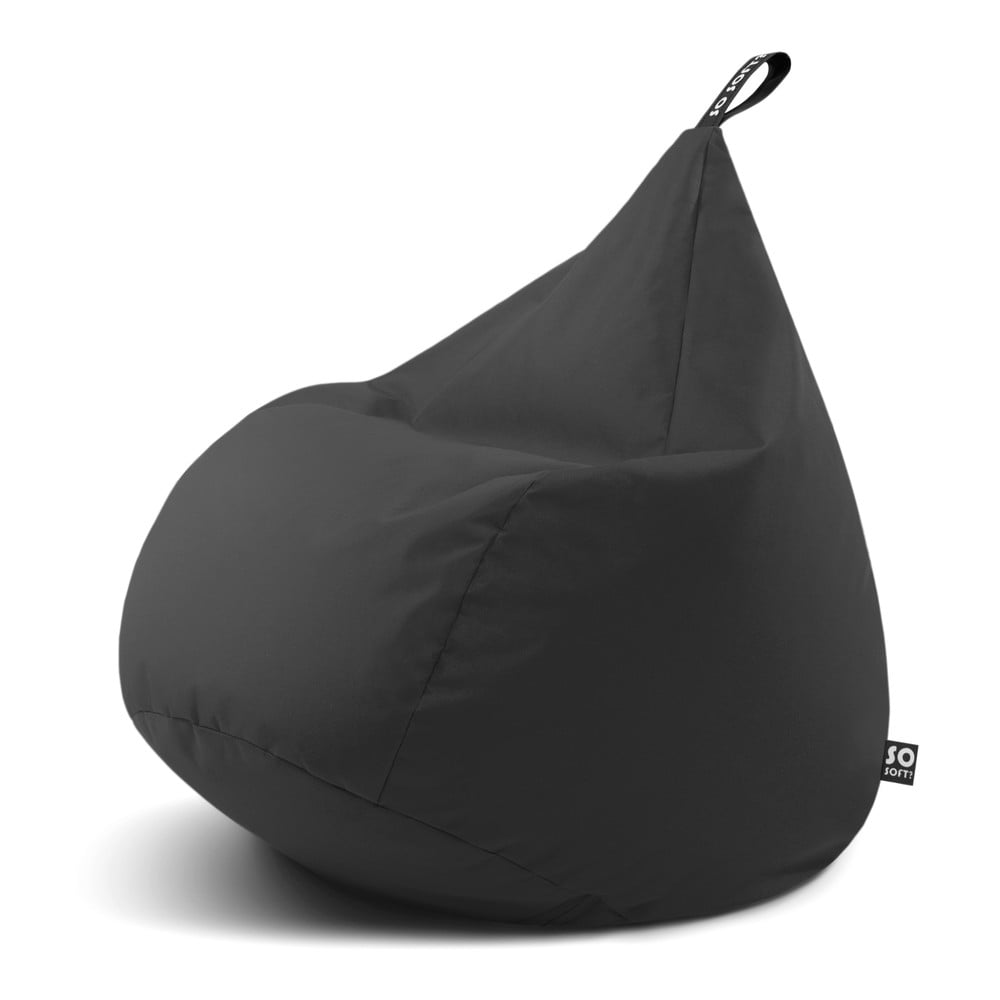 Szürke babzsákfotel Drop L – So Soft?
