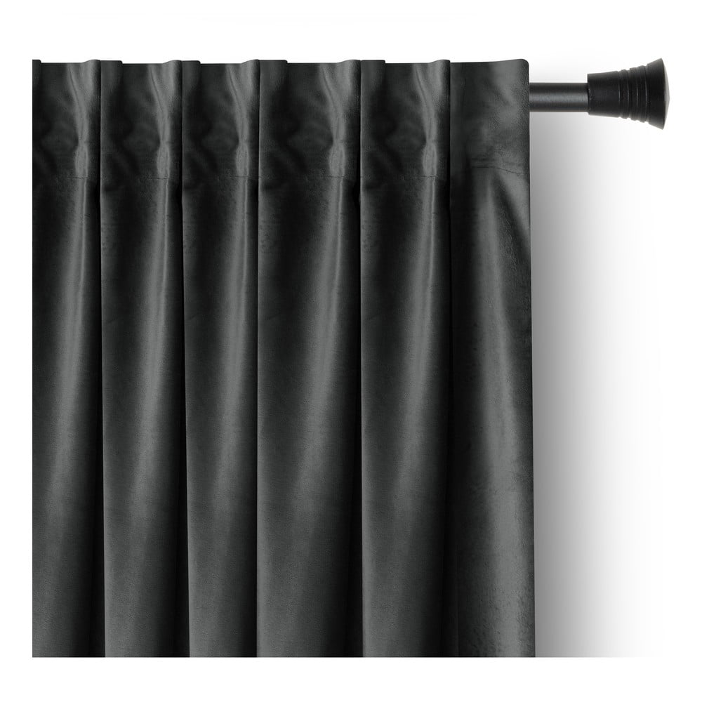 Szürke bársony dimout (részleges sötétítő) függöny 140x270 cm – Restilo