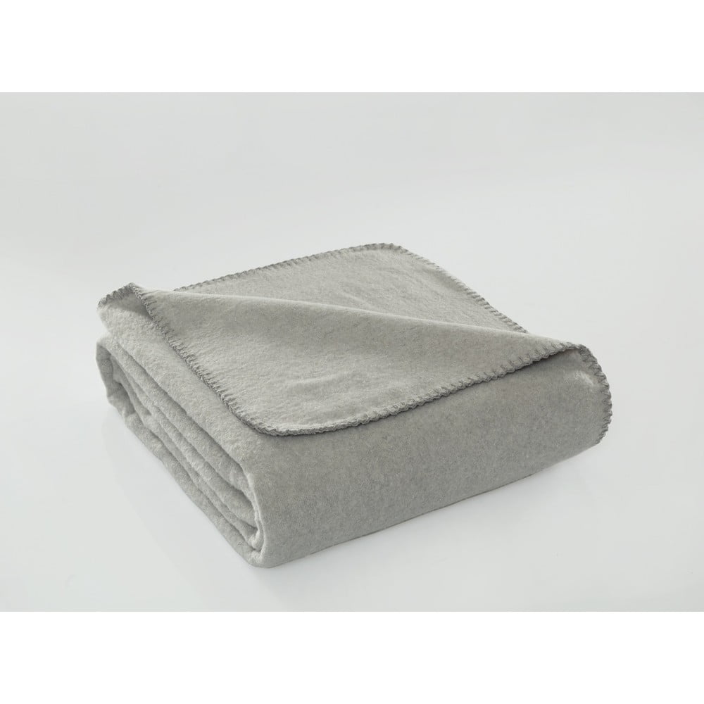 Szürke fleece takaró 130x170 cm Brighton – Mijolnir