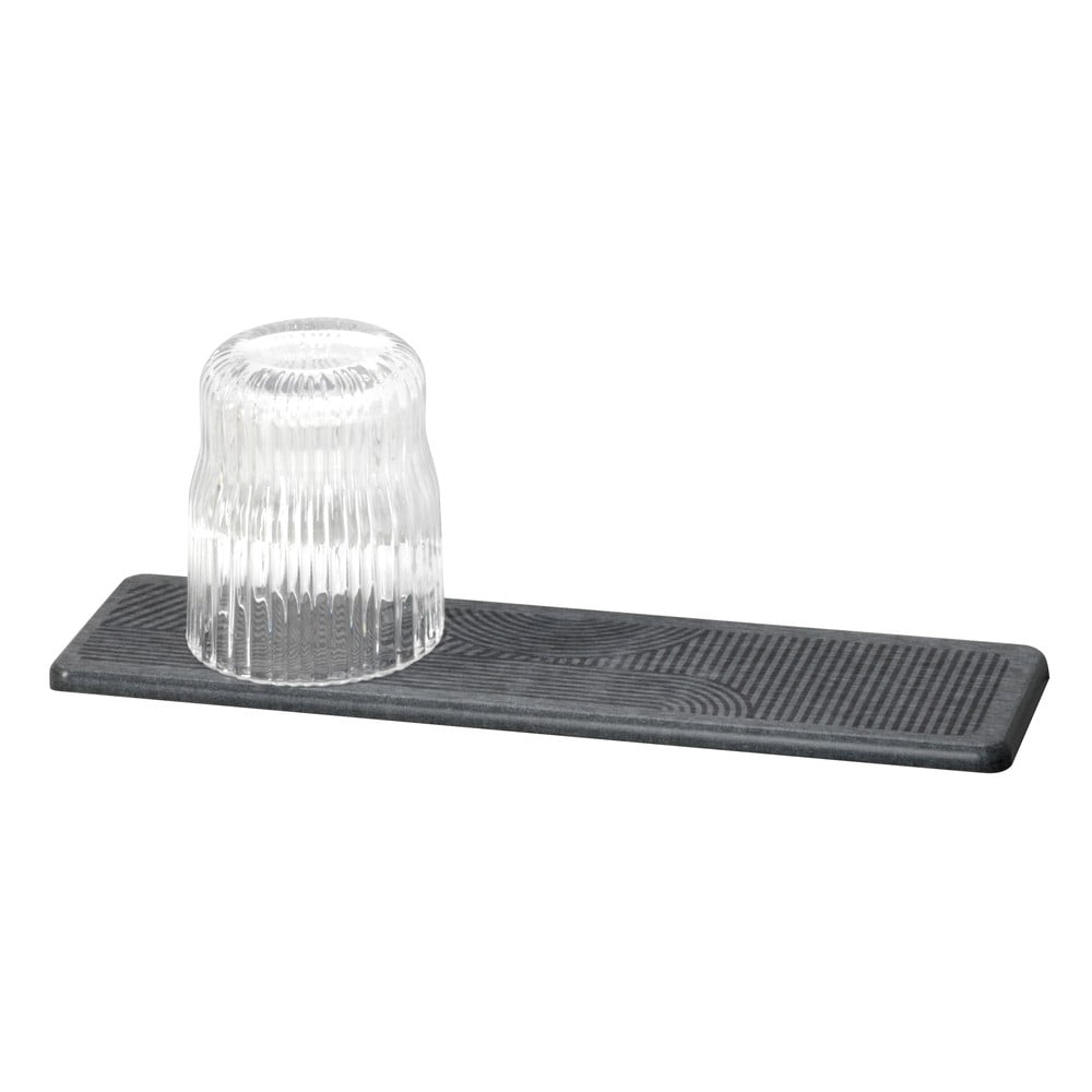 Szürke kovaföld edénycsepegtető alátét 30x8 cm Damon – Wenko