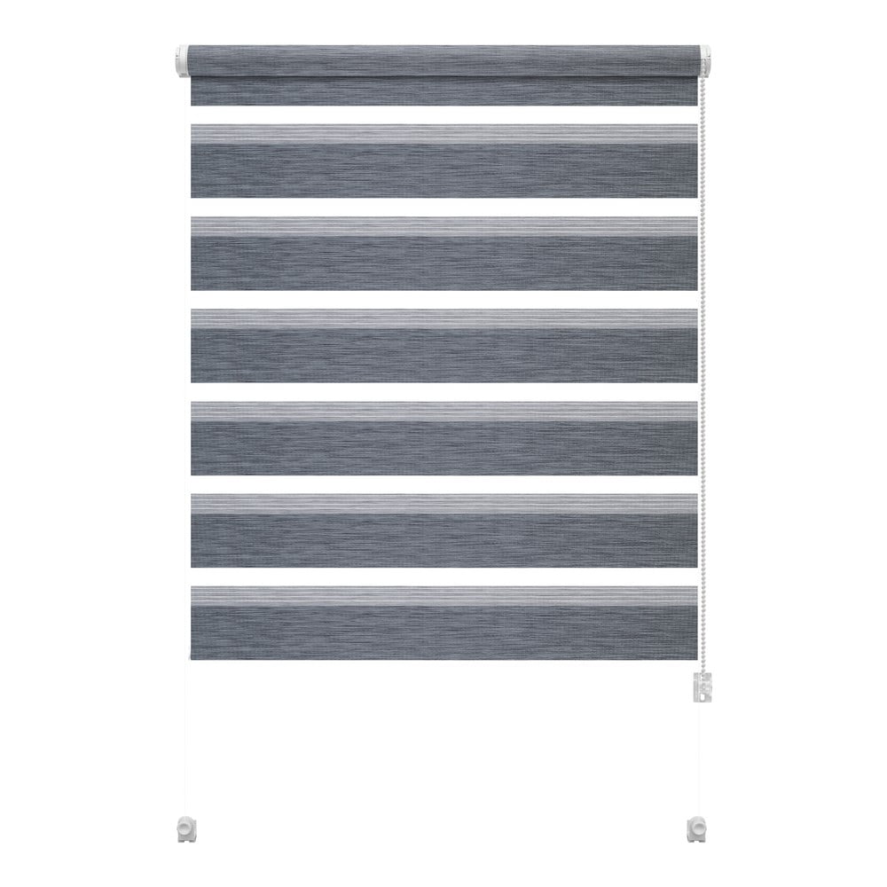 Szürke nappali-éjszakai roló 97x150 cm Zebra Natur – Gardinia