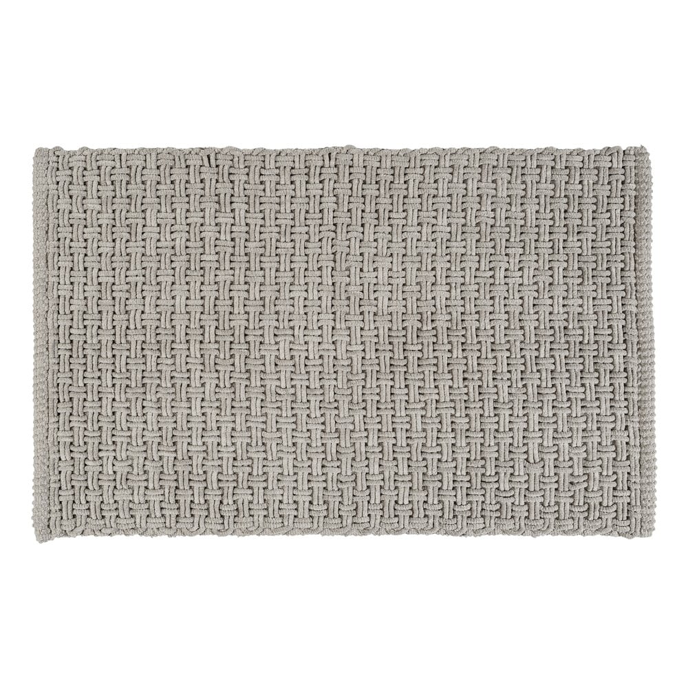 Szürke textil fürdőszobai kilépő 50x80 cm Ecoli – Wenko