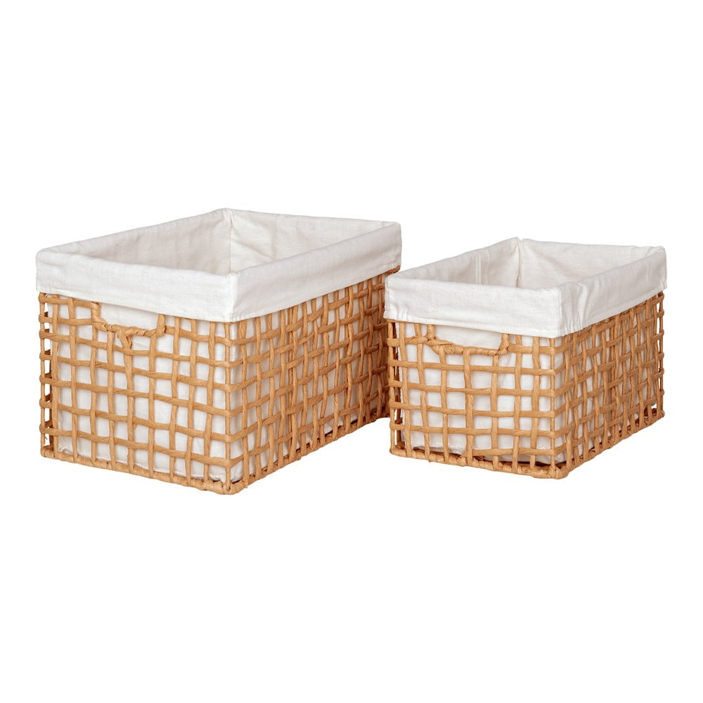 Tárolókosár szett 2 db-os 25x35x22 cm Bustelo – House Nordic