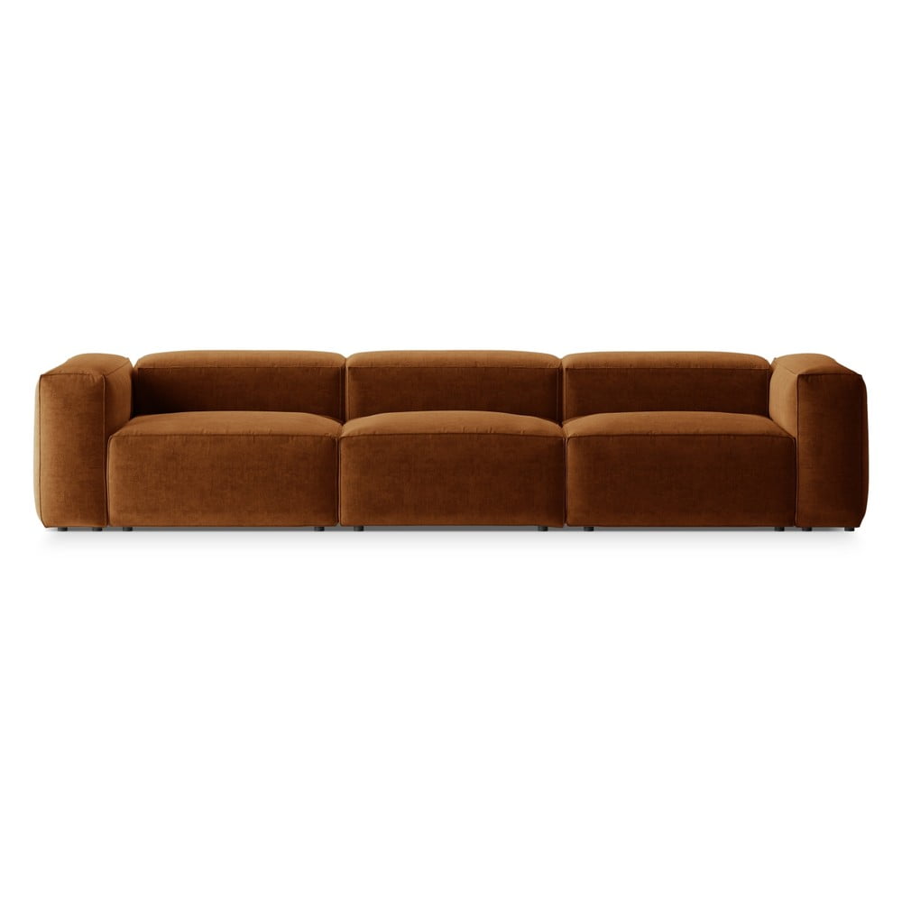 Téglavörös kanapé 364 cm Bergano – Cosmopolitan Design