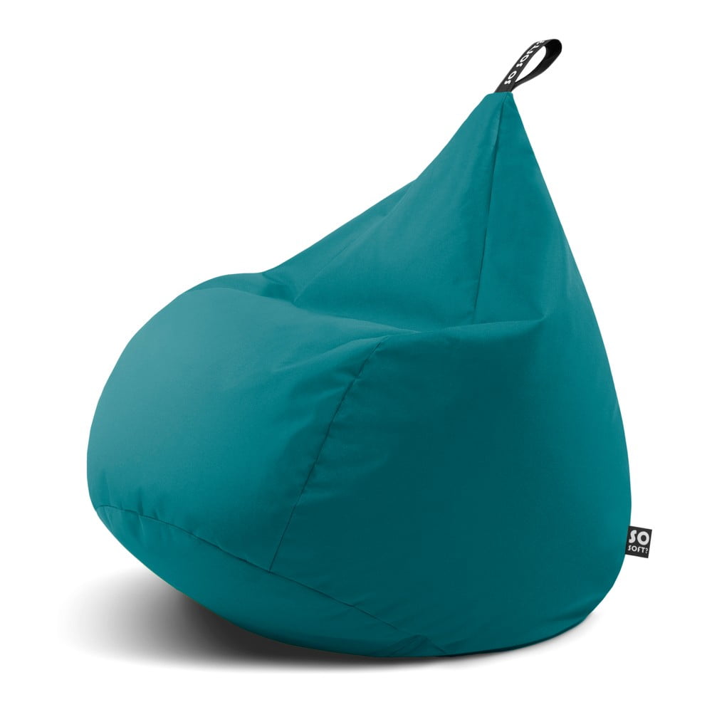 Türkiz gyerek babzsákfotel Drop M – So Soft?