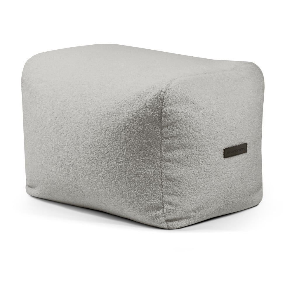 Világosszürke buklé babzsákfotel Plus 70 Lounge – SLOWDOWN