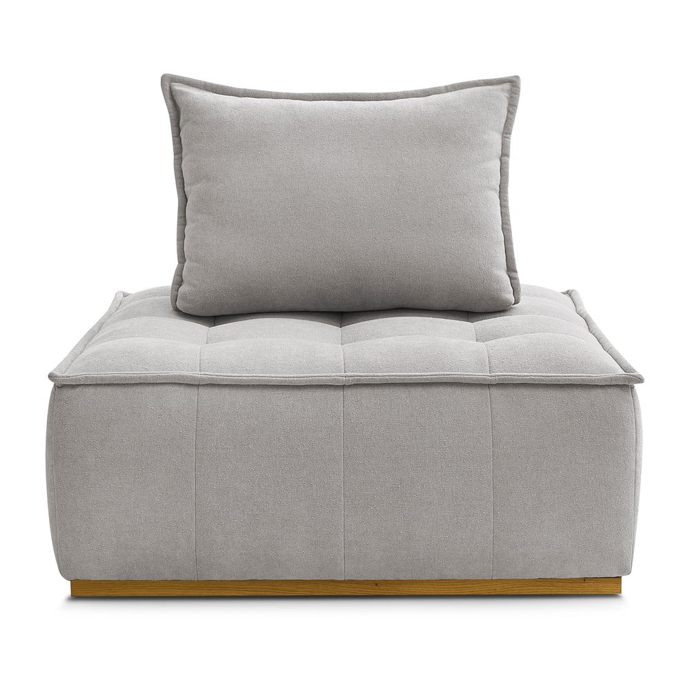 Világosszürke buklé fotel Elisa – Bobochic Paris