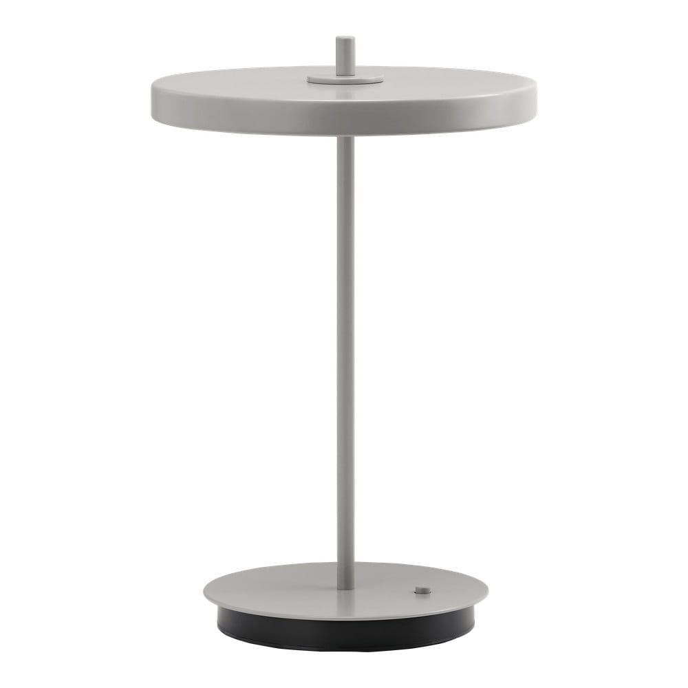 Világosszürke fém LED asztali lámpa fém búrával (magasság 31 cm) Asteria Move – UMAGE