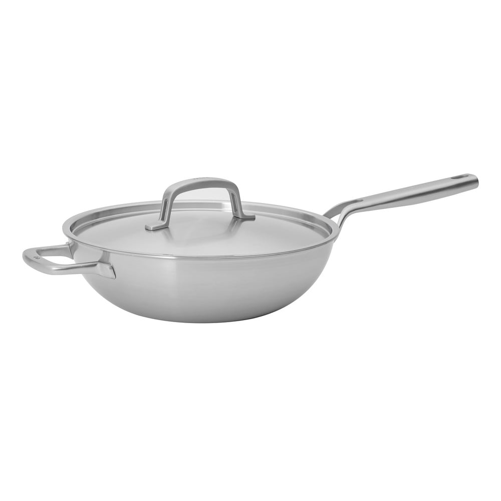 Wok rozsdamentes acél serpenyő fedővel ø 30 cm Lucca 3.0 – FABINI