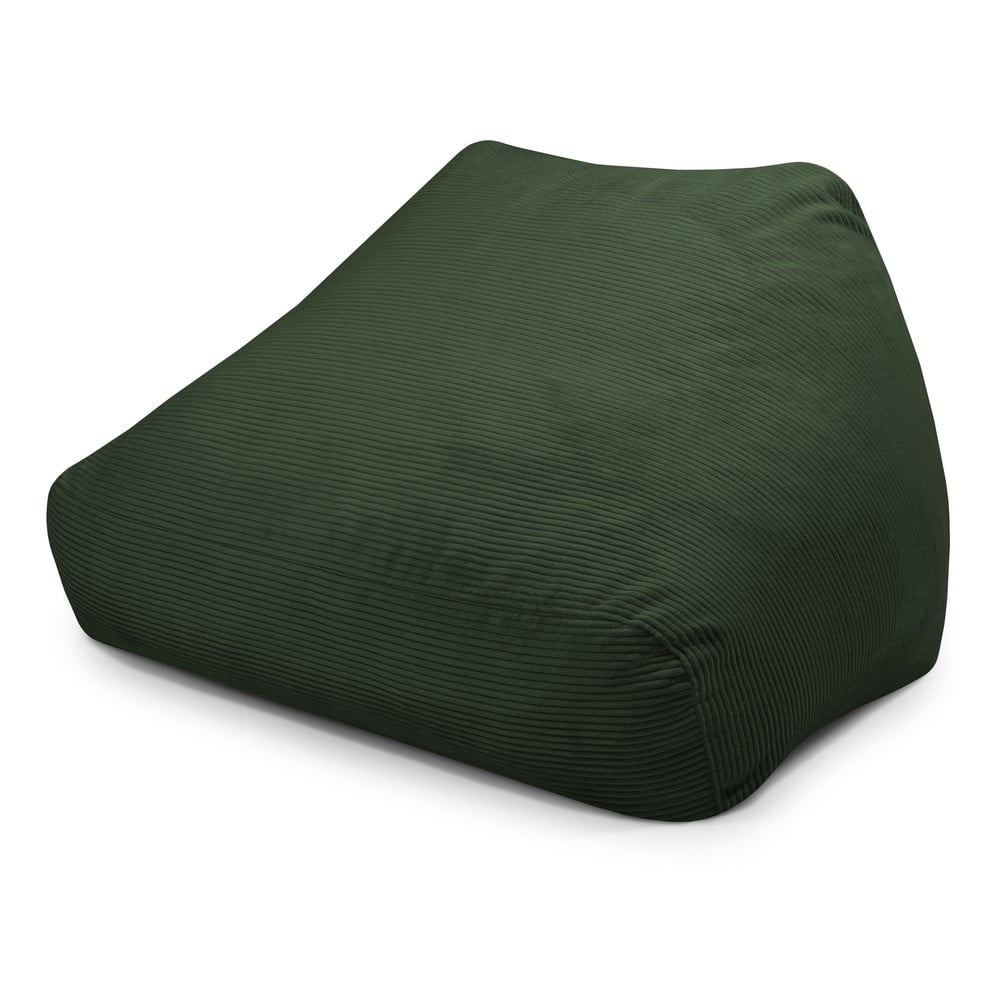 Zöld kordbársony babzsákfotel Sofa Snug – SLOWDOWN