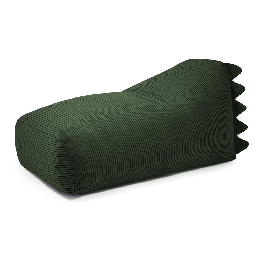 Zöld kordbársony gyerek babzsákfotel Snug 130 Dragon – SLOWDOWN