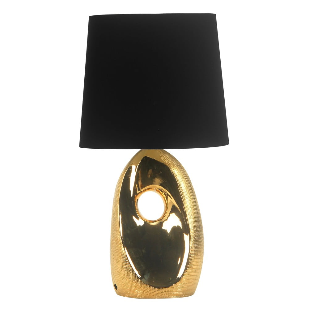 Asztali lámpa textil búrával (magasság 43 cm) Hierro – Candellux Lighting