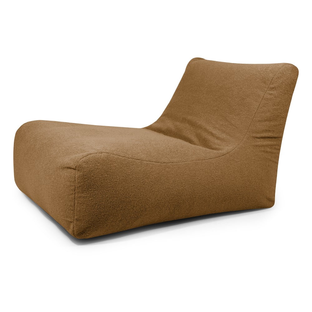 Barna buklé babzsákfotel Lounge 100 – SLOWDOWN