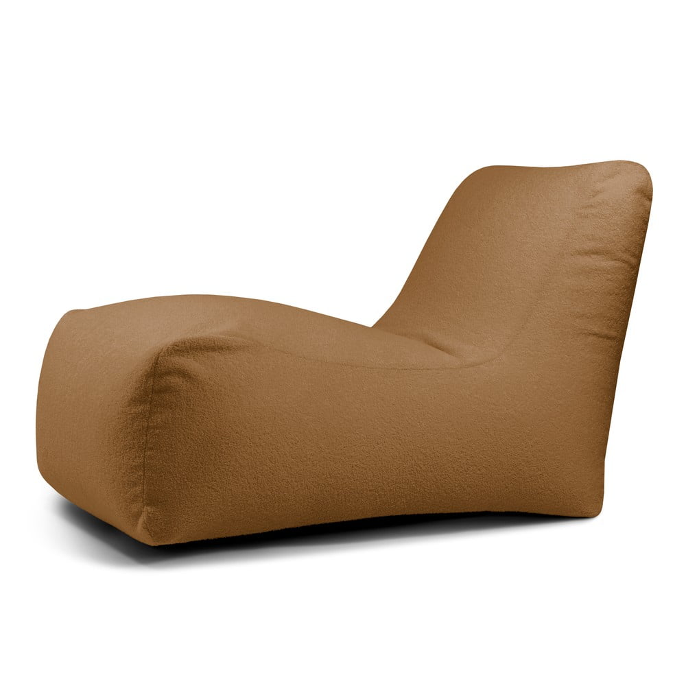 Barna buklé babzsákfotel Lounge – SLOWDOWN