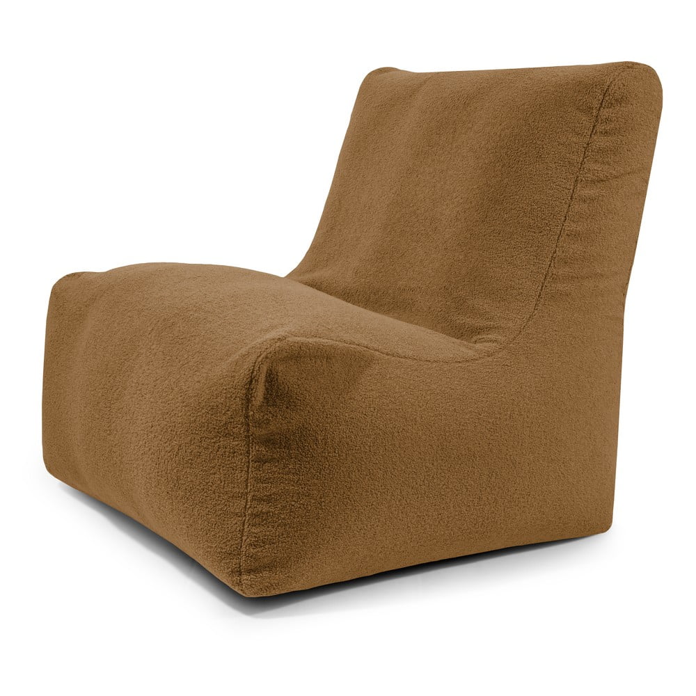 Barna buklé babzsákfotel Seat 100 Lounge – SLOWDOWN