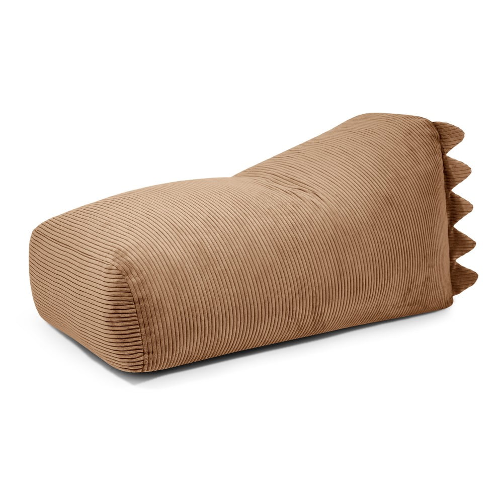 Barna kordbársony gyerek babzsákfotel Snug 130 Dragon – SLOWDOWN
