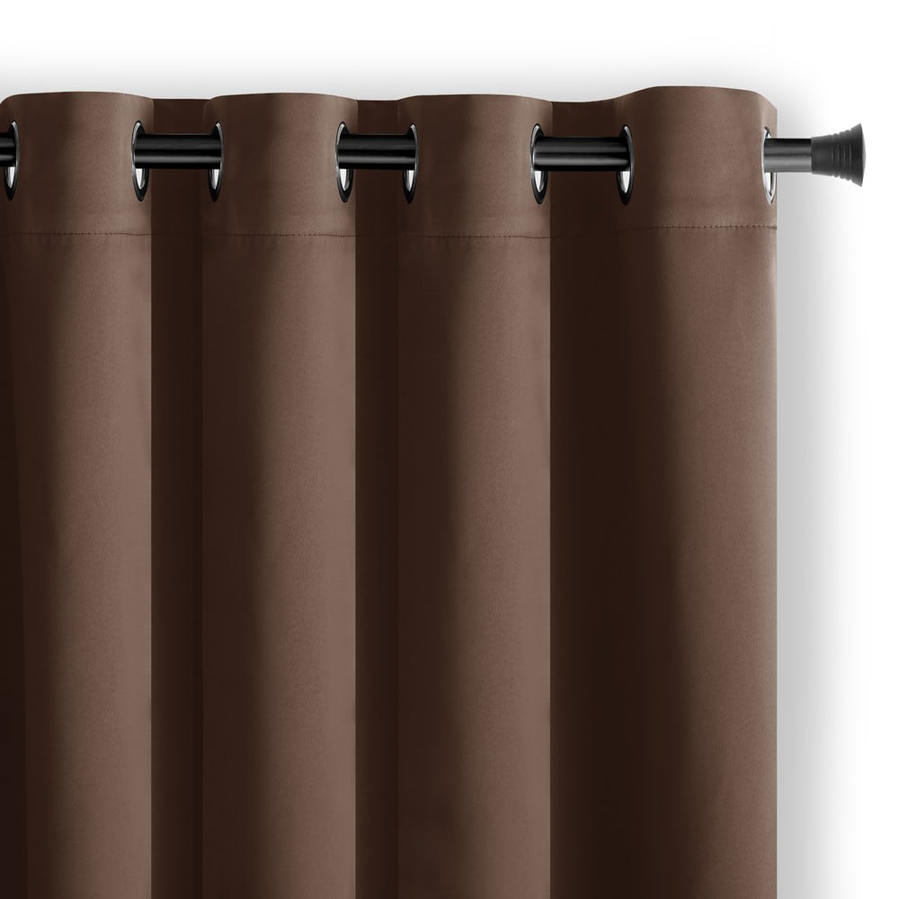Barna sötétítő függöny 140x270 cm Eyelets – Restilo