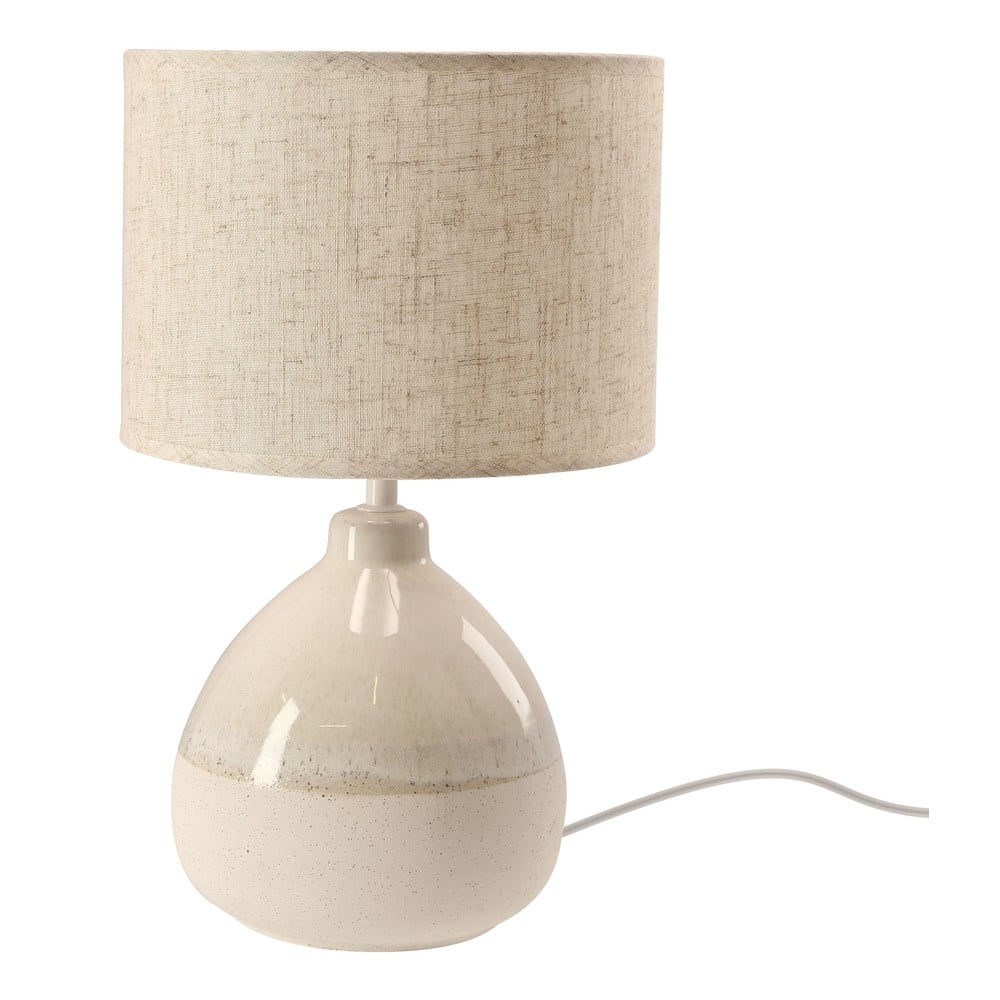 Bézs asztali lámpa textil búrával (magasság 41 cm) Ardo – Candellux Lighting