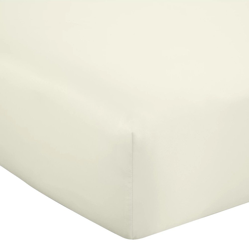 Bézs gumis szatén lepedő 135x190 cm Silky Soft – Catherine Lansfield