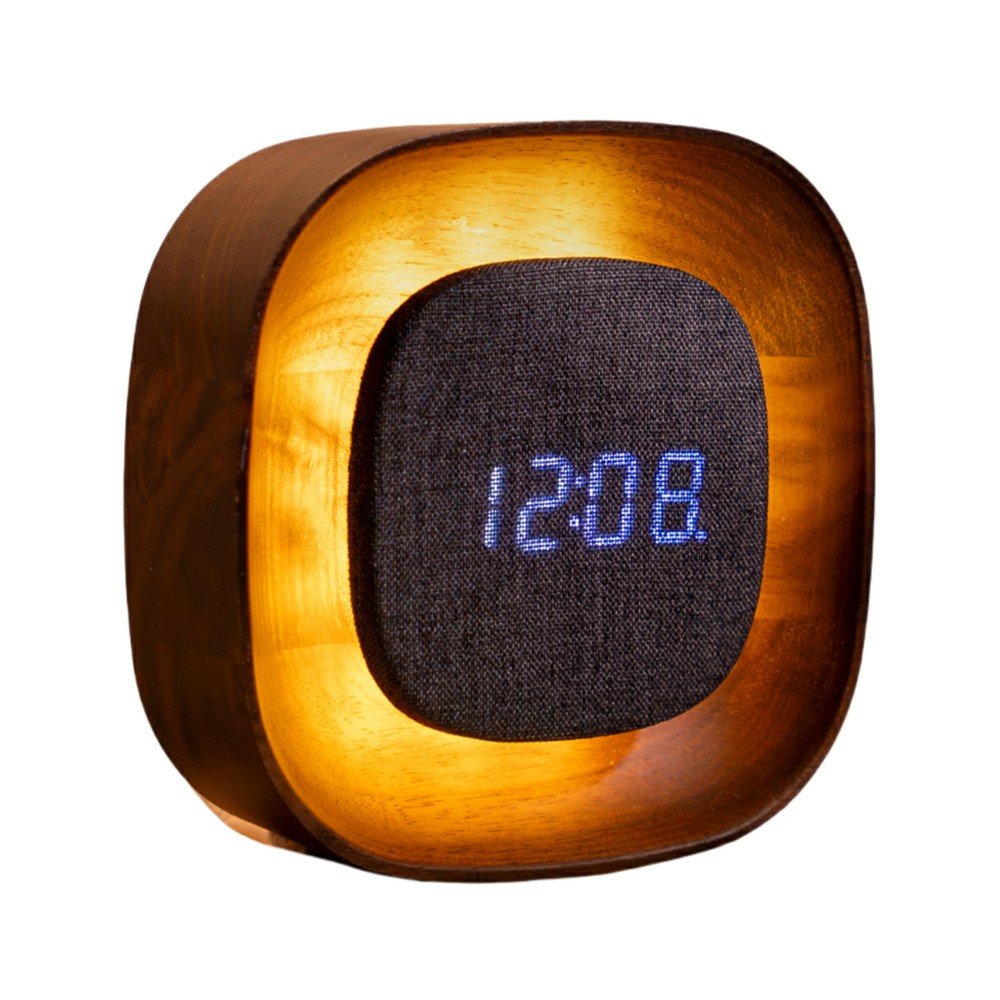 Digitális ébresztőóra Lumos Walnut – Gingko