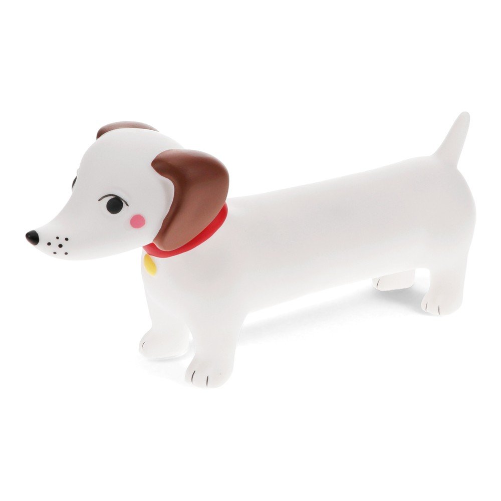 Fehér gyerek éjjelilámpa Sausage Dog – Rex London