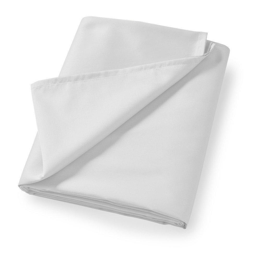 Fehér pamut-szatén lepedő 180x260 cm Cotton Sateen – Bianca