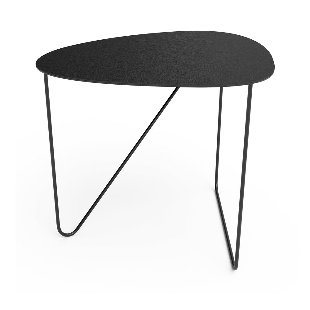 Fekete fém dohányzóasztal 44x50 cm Curve L Bull – LIND DNA