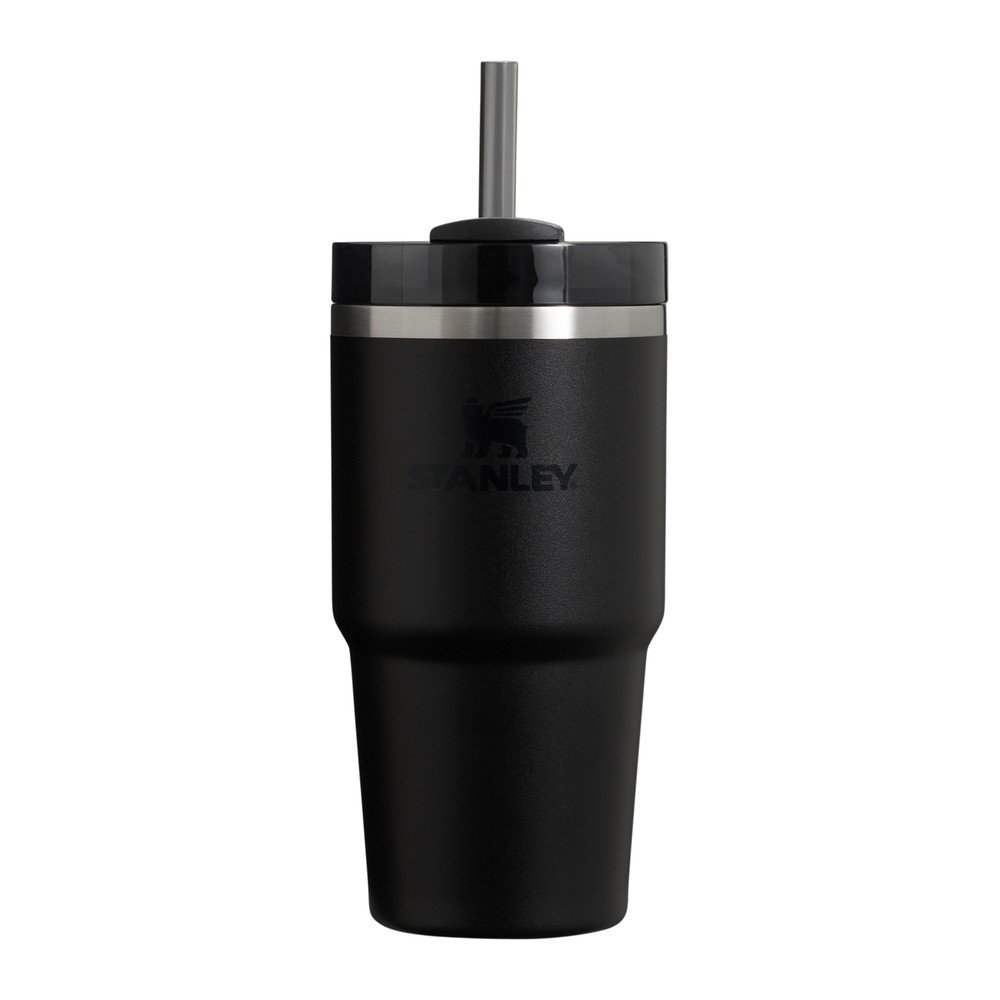 Fekete termosz szívószállal 600 ml Quencher H2.O FlowState – Stanley