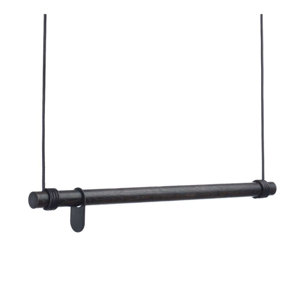 Fekete tölgyfa fali ruhatartó állvány 110x200x4 cm Swing L – LIND DNA