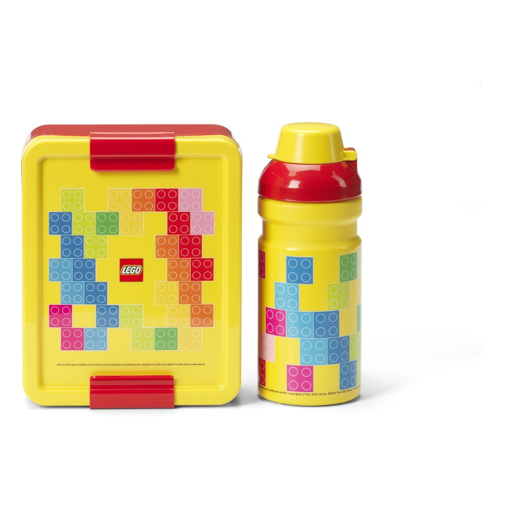 Gyerek uzsonnás doboz palackkal Brick – LEGO®