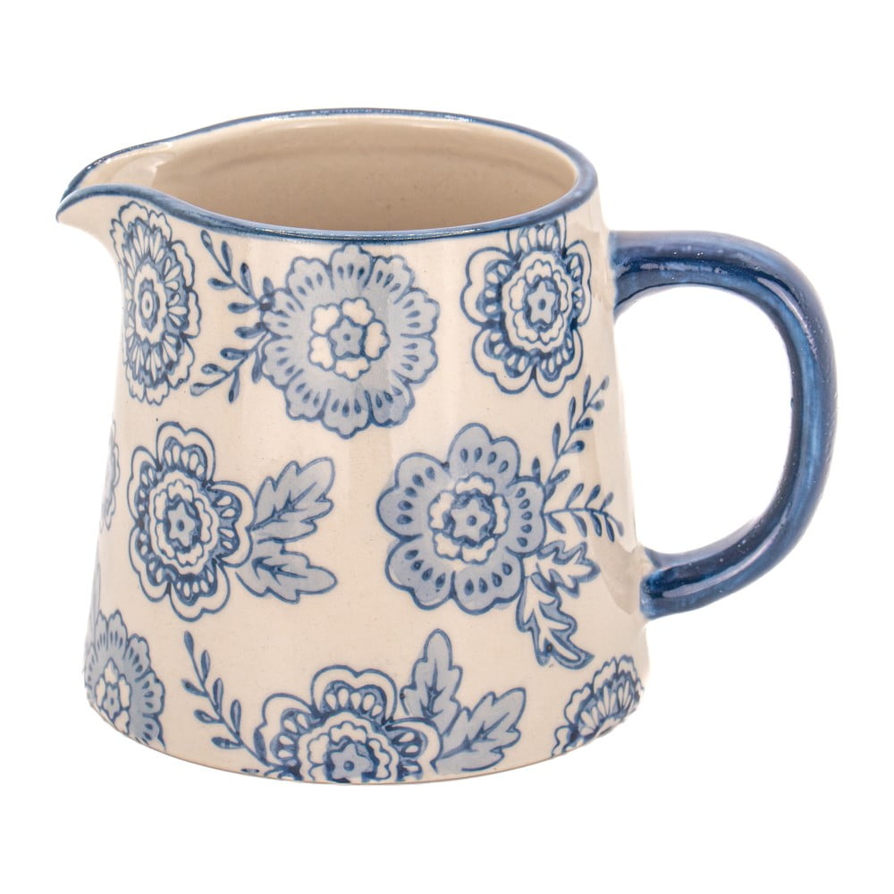 Kék-bézs agyagkerámia tejkiöntő 200 ml Blue Willow – Sass & Belle