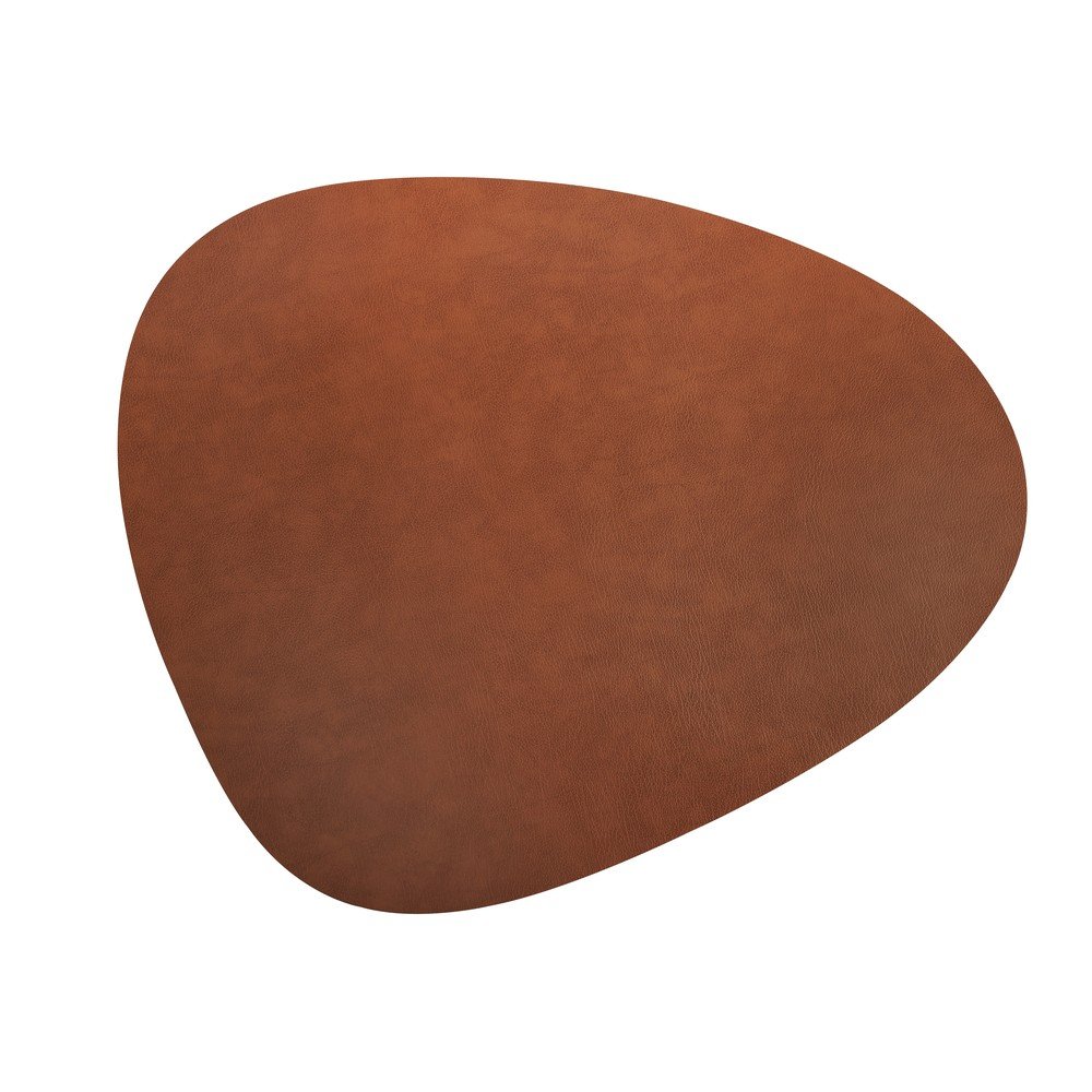 Konyakbarna bőr 115x135 cm Curve XXXL Bull – LIND DNA