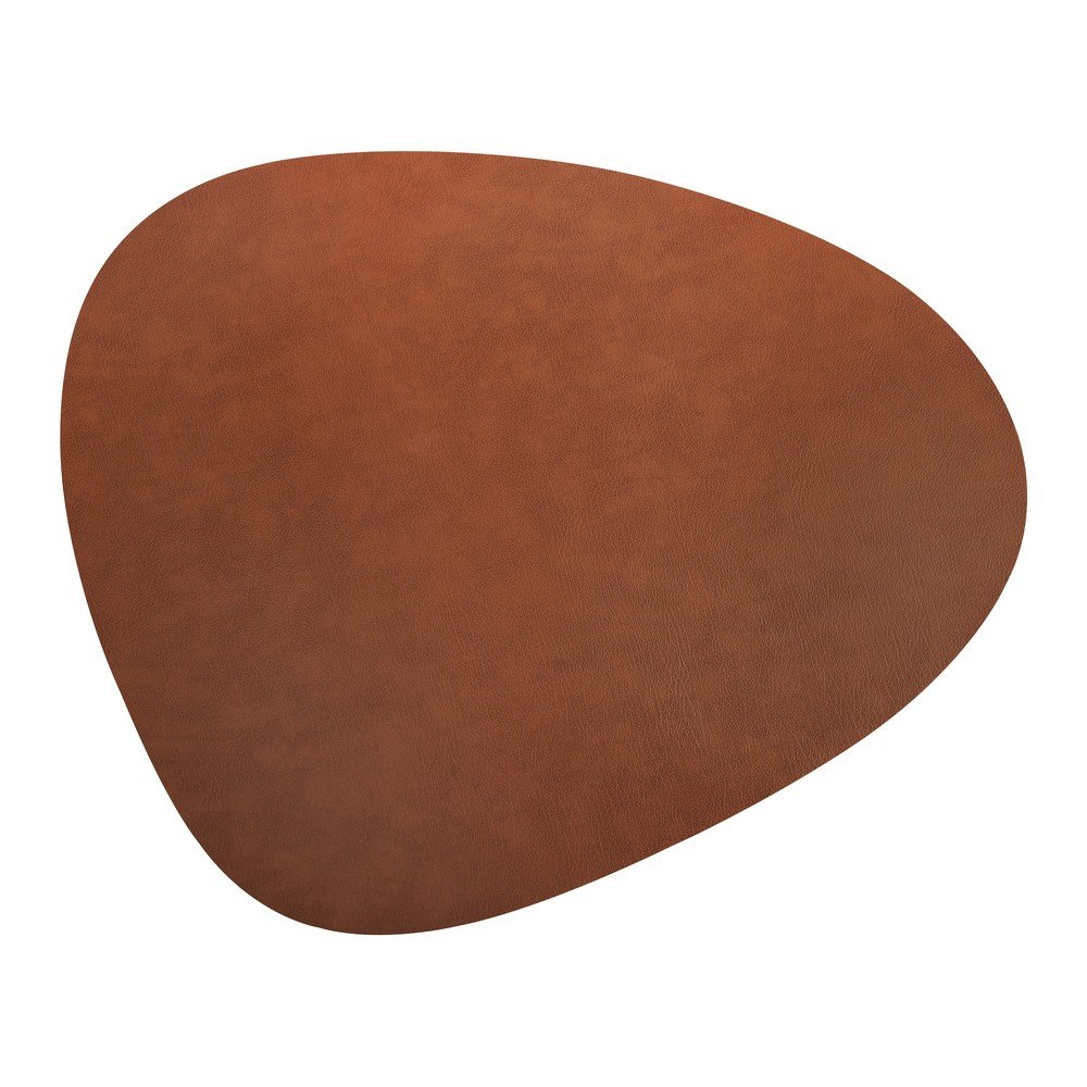 Konyakbarna bőr 92x108 cm Curve XXXL Bull – LIND DNA